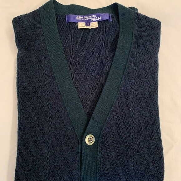 Junya Watanabe MAN Comme des Garcons navy cardigan size M - Picture 5 of 5